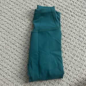 Size 0, 25 inch inseam, teal lululemon leggings!!!